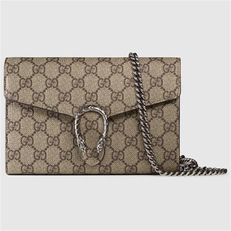 gucci dionysus wallet on chain black interior|gucci gg supreme web wallet.